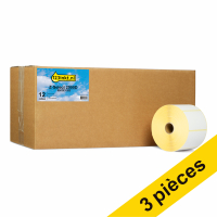 Offre : 3x Marque 123encre remplace Zebra Z-Select 2000D étiquettes (800263-205) 76 x 51 mm (12 rouleaux) 650718