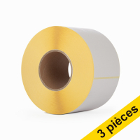 Offre : 3x Zebra 2300 ruban de cire (02300GS08407) 84 mm x 74 m (5 rubans) marque 123encre