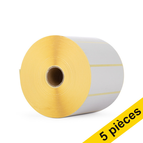 Offre : 5x Marque 123encre remplace Zebra Z-Perform 1000D étiquettes (880191-038D) 102 x 38 mm (1 rouleau) 650725 - 1