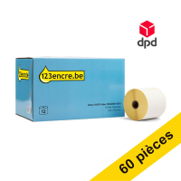 Offre : 5x Marque 123encre remplace Zebra Z-Perform 1000D étiquettes DPD (800284-605) 102 x 152 mm (12 rouleaux) 653426