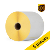 Offre : 5x Marque 123encre remplace Zebra Z-Perform 1000D étiquettes UPS (800284-605) 102 x 152 mm (1 rouleau) 653187 - 1