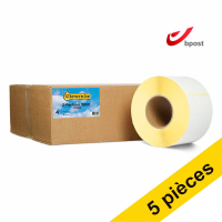 Offre : 5x Marque 123encre remplace Zebra Z-Perform 1000T étiquettes Bpost (87985) 102 x 152 mm (4 rouleaux) 653370
