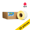 Offre : 5x marque 123encre remplace Zebra Z-Perform 1000D étiquettes DPD (3007096-T) 102 x 152 mm (4 rouleaux) 653431 - 1