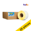 Offre : 5x marque 123encre remplace Zebra Z-Perform 1000D étiquettes FedEx (3007096-T) 102 x 152 mm (4 rouleaux) 653311 - 1