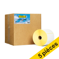 Offre : 5x marque 123encre remplace Zebra Z-Select 2000D étiquettes (87000) 100 x 50 mm (4 rouleaux) 650879