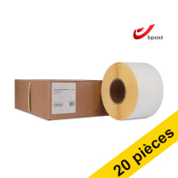 Offre : 5x marque 123encre remplace Zebra Z-Select 2000D étiquettes Bpost (800740-605) 102 x 152 mm (4 rouleaux) 653372
