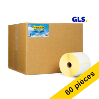Offre : 5x marque 123encre remplace Zebra Z-Select 2000D étiquettes GLS (800264-605) 102 x 152 mm (12 rouleaux) 653248