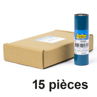 Zebra Offre spéciale: 15x Zebra 3200 (03200GS11007) ruban de cire/résine 110 mm x 74 m (marque 123encre) 03200GS11007C 141529