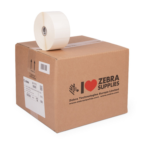 Zebra PolyE 3100T étiquette brillante (3011715) 51 x 25 mm (12 rouleaux) 3011715 140276 - 1
