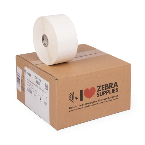 Zebra PolyPro 3000T Gloss étiquette (3011159) 51 x 25 mm (2 rouleaux) 3011159 140284 - 1