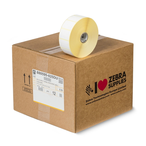 Zebra Z-Perform 1000D étiquettes (880595-025DU) 38 x 25 mm (12 rouleaux) 880595-025DU 140000 - 1
