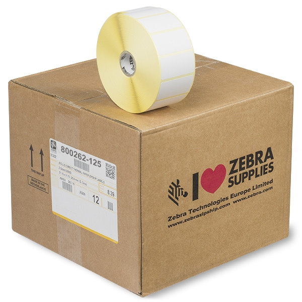 Zebra Z-Select 2000D étiquettes (800262-125) 57 x 32 mm (12 rouleaux) 800262-125 140016 - 1
