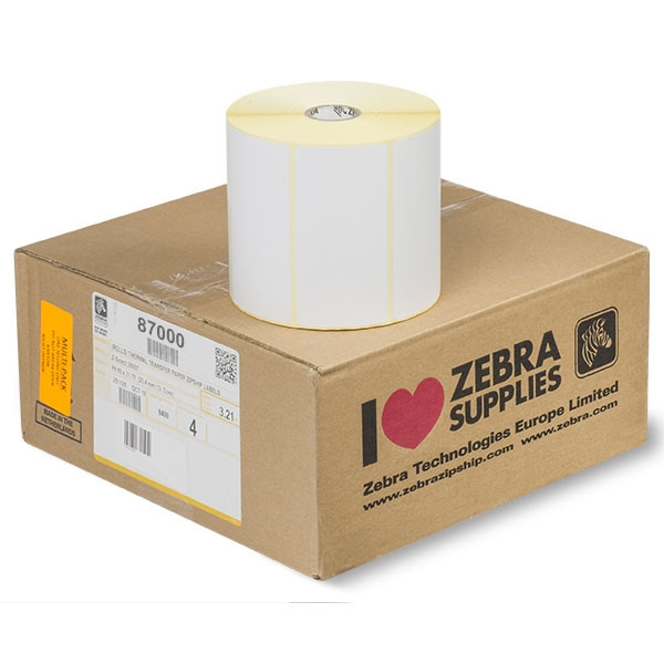 Zebra Z-Select 2000D étiquettes (87000) 100 x 50 mm (4 rouleaux) 87000 140028 - 1