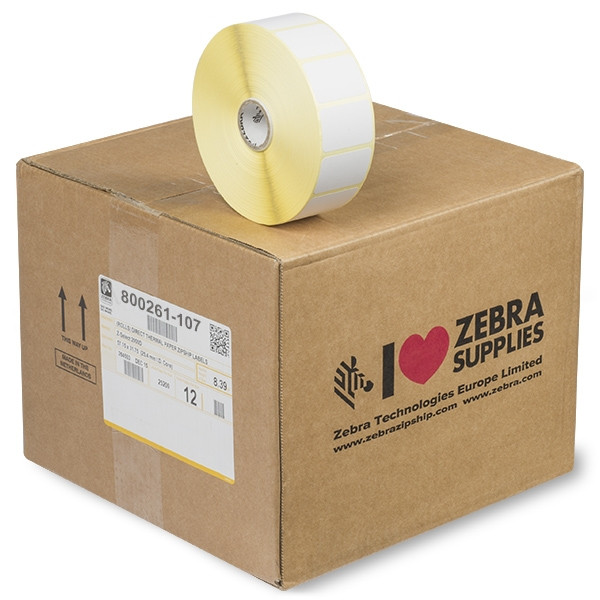 Zebra Z-Select 2000D étiquettes amovibles (800261-107) 38 x 25 mm (12 rouleaux) 800261-107 140096 - 1