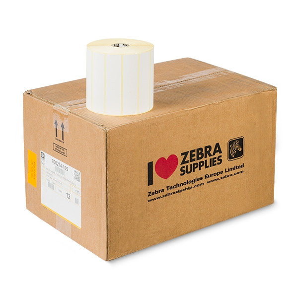 Zebra Z-Select 2000T étiquettes (800274-105) 102 x 25 mm (12 rouleaux) 800274-105 140074 - 1