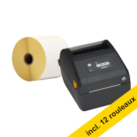 Zebra ZD421d imprimante d'étiquettes thermique directe avec Bluetooth + 12 rouleaux d'étiquettes 833471