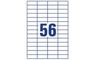 56 par feuille (52,5 x 21,2 mm)