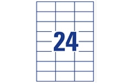 24 par feuille (64,6 x 33,8 mm)