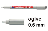 0,6 mm (Edding 151F)