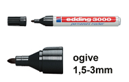 1,5 - 3 mm (Edding 3000)