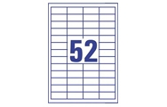 52 par feuille (48 x 21 mm)