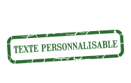 Tampons de texte personnalisable