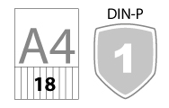 Din P-1 (18 bandes par A4)