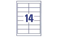 14 par feuille (97 x 37 mm)