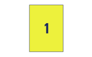 1 par feuille (210 x 297 mm)