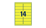 14 par feuille (99,1 x 38,1 mm)