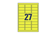 27 par feuille (63,5 x 29,6 mm)