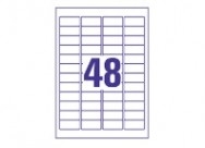 48 par feuille (45,7 x 21 mm)