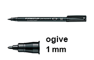 1 mm (Staedtler 317)