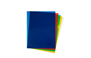 Pochettes transparentes colorées