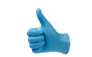 Gants jetables en vitrile