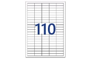 110 par feuille (38,1 x 12,7 mm)