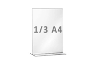 Porte-brochures 1/3 A4 sur pied