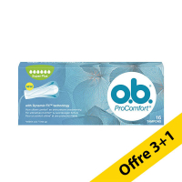 Offre : 4x o.b. ProComfort Super Plus tampons (16 pièces) SOB00030