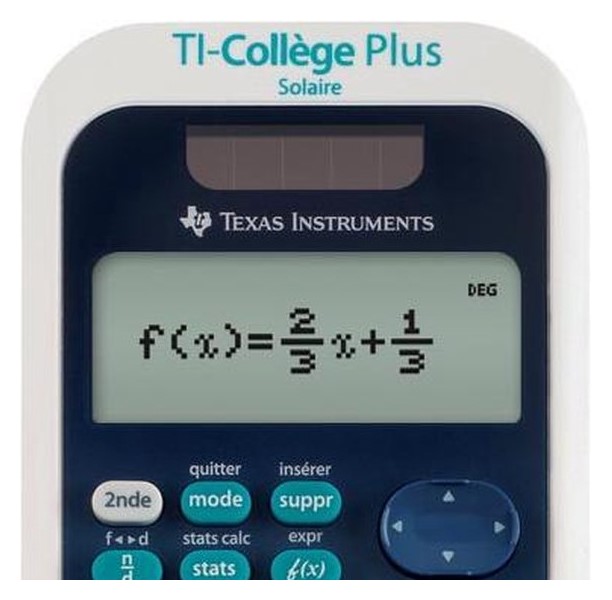 Texas Instruments TI Collège Plus Solaire - Calculatrice