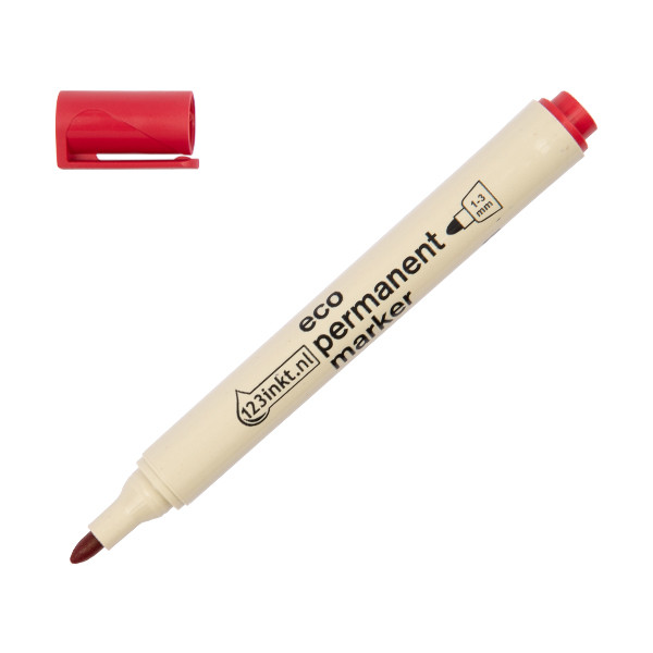 123encre marqueur permanent rouge