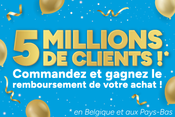 5 millions de clients ! Célébrez avec nous. 5 millions de clients ! Célébrez avec nous.