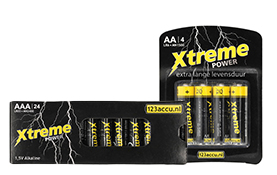 Offre combinée : 123accu piles AA + AAA (2x 24 pièces)