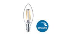 Flamme transparente dimmable