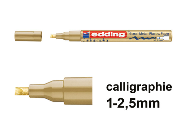 Edding marqueur calligraphie