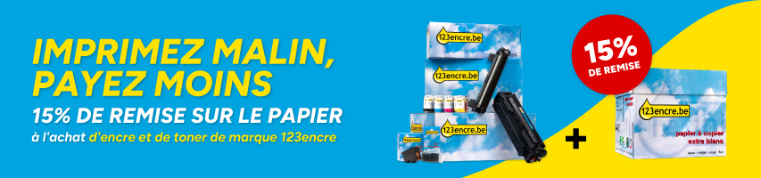 15% de remise sur le papier 123encre