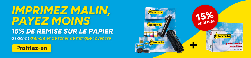 15% de remise sur le papier