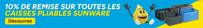 Remises sur les caisses pliables Sunware Remises sur les caisses pliables Sunware