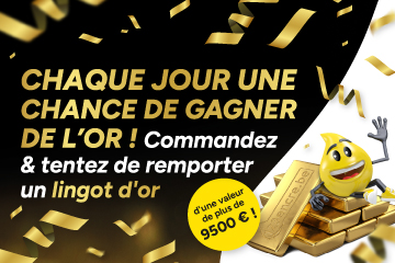 Commandez et gagnez. Tentez chaque jour de remporter de l'or Commandez et gagnez. Tentez chaque jour de remporter de l'or