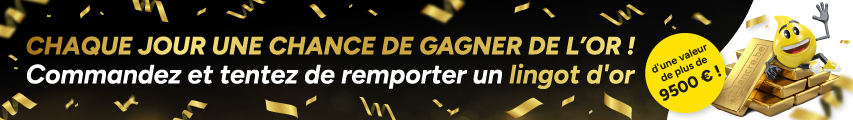 Commandez et gagnez. Tentez chaque jour de remporter de l'or Commandez et gagnez. Tentez chaque jour de remporter de l'or