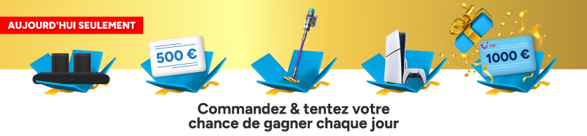 Commandez et tentez votre chance de gagner chaque jour ! Commandez et tentez votre chance de gagner chaque jour !